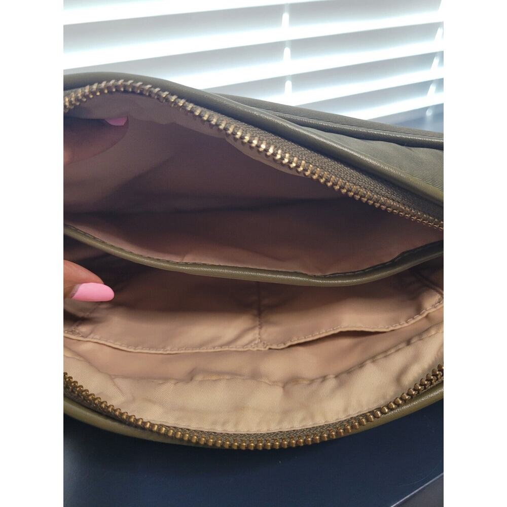 Michael Kors Large Nylon Crossbody Handbag - Olive Green W/Gold Hardware - Picture 11 of 11